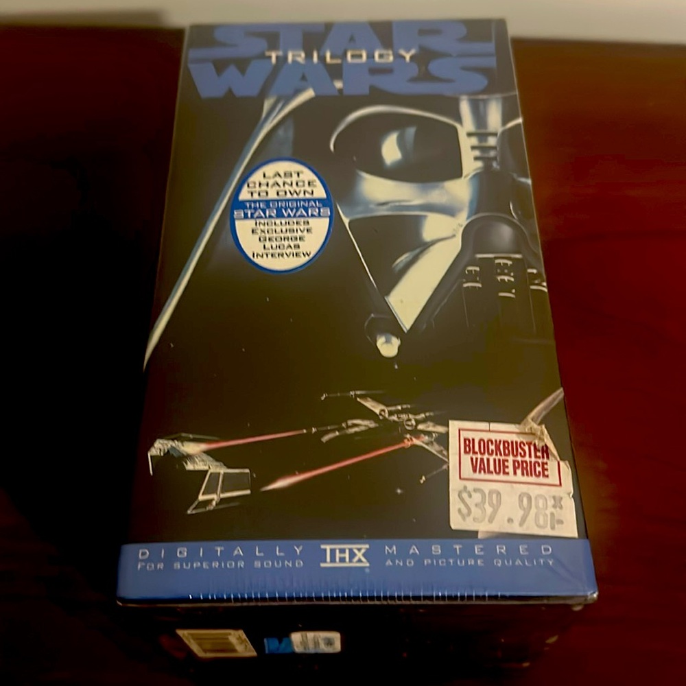 Star Wars Trilogy - the Original Star Wars on VHS Unopened NWT